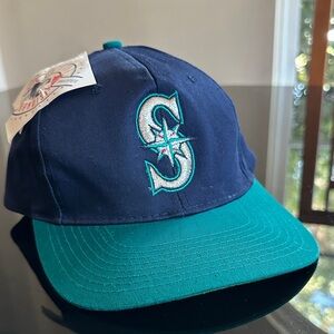 Vintage 90s Seattle Mariners SnapBack Baseball Hat with Genuine Tag 90s